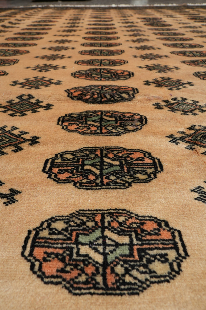 9 x 12 Bokhara Rug Beige Hand-Knotted Pakistan #F-3124