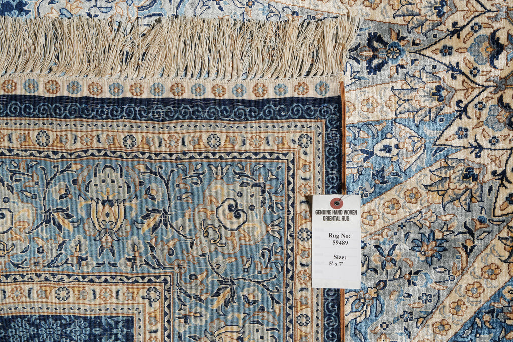 5 x 7 Elegant Handmade Silk Rug #PIX-59489