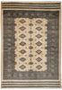 Load image into Gallery viewer, 4 x 5.8 Hand-Knotted Bokhara Jaldar Rug Geometric Diamond Pattern  #B-75631