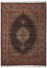 Load image into Gallery viewer, 5 x 6.4 Authentic Fine Quality Persian Mahi Tabriz Wool &amp; Silk Rug 400 KPSI Iran #B-74985