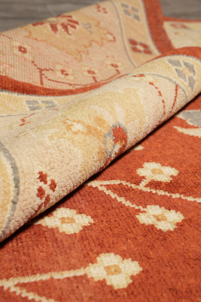 9 x 12 Natural Wool Zigler Chobi Peshawar Area Rug #F-4483