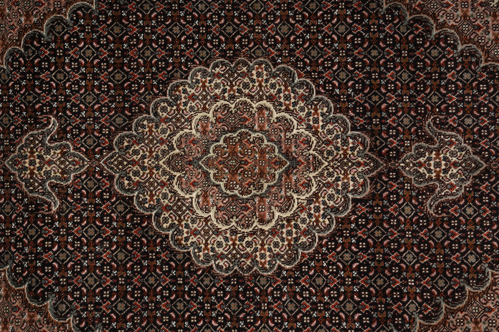 5 x 6.4 Authentic Fine Quality Persian Mahi Tabriz Wool & Silk Rug 400 KPSI Iran #B-74985