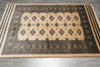 Load image into Gallery viewer, 4 x 5.8 Hand-Knotted Bokhara Jaldar Rug Geometric Diamond Pattern  #B-75631