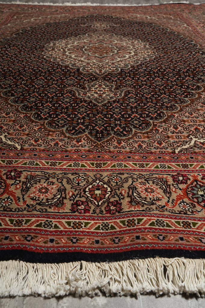5 x 6.4 Authentic Fine Quality Persian Mahi Tabriz Wool & Silk Rug 400 KPSI Iran #B-74985