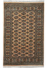 Load image into Gallery viewer, 4 x 6 Hand-Knotted Beige Bokhara Rug #F-3125