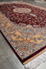 Load image into Gallery viewer, 6.6 x 10 Burgundy Bamboo Silk Turkish Rug Elegant - view 6