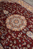 Load image into Gallery viewer, 6.6 x 10 Burgundy Bamboo Silk Turkish Rug Elegant - view 7