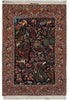 Load image into Gallery viewer, 3.8 x 5.3 Signed Fine Persian Esfahan Rug Wool and Silk on Silk 500 KPSI Paradise Animals #F-3364