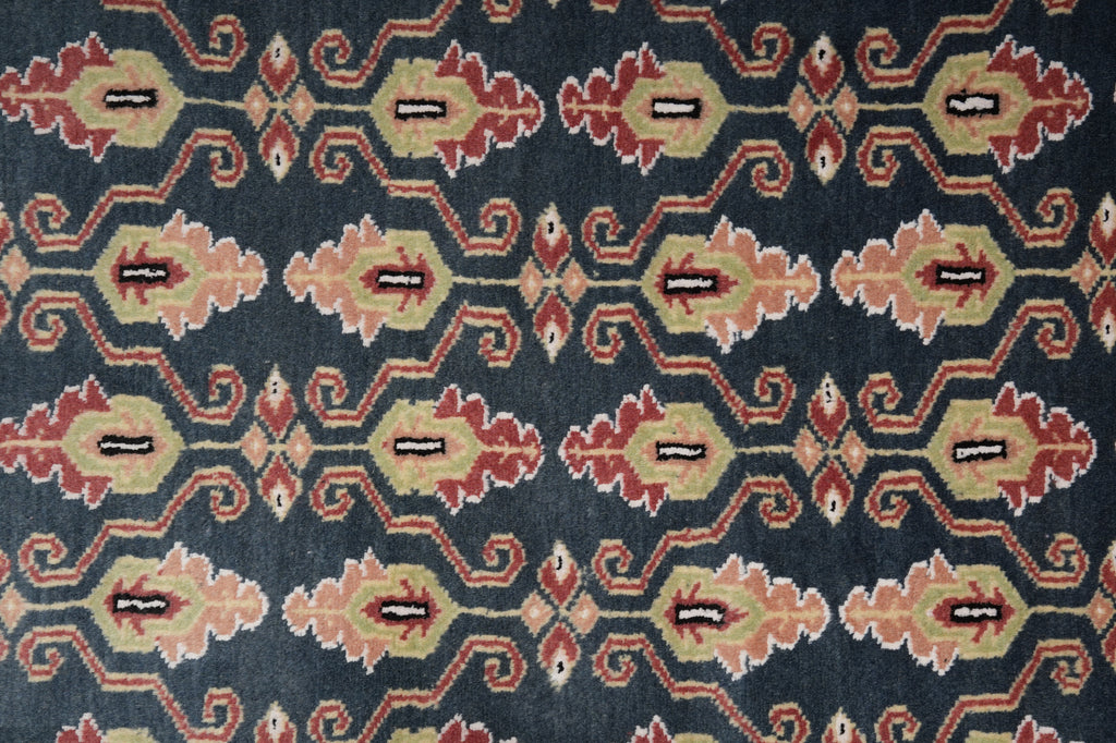 4 x 6.3 Hand-Knotted Paksiatn Jaldar Rug Slate BLue #PIX-19612