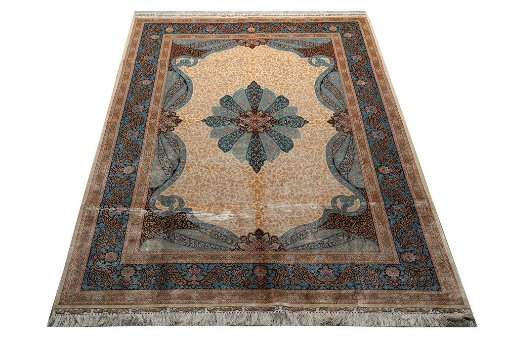 6x9  Silk Handmade Rug #PIX-59043