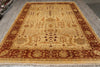 Load image into Gallery viewer, 8.7 x 12.1 Beige Gold Rust Chobi Peshawar Handmade Rug #B-72553