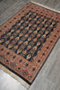 Load image into Gallery viewer, 4 x 6.3 Hand-Knotted Paksiatn Jaldar Rug Slate BLue #PIX-19612