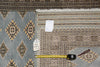 Load image into Gallery viewer, 4 x 6 Hand-Knotted Jaldar Diamond Bokhara Rug Light Gray Blue #PIX-25472