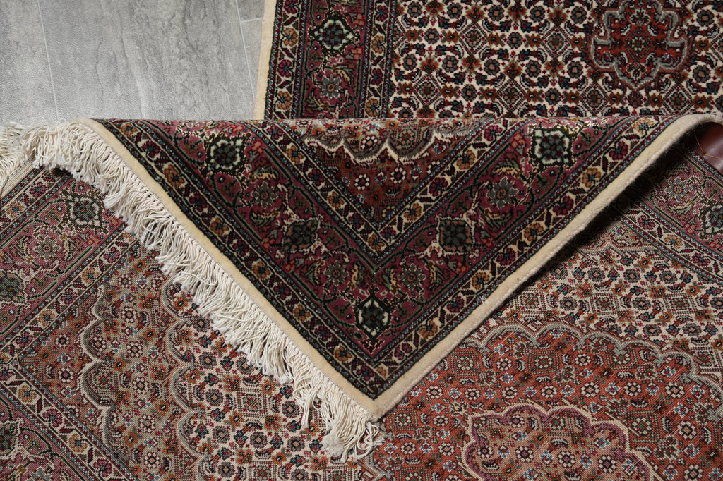 10 Fine Rug Authentic Persian Tabriz Mahi Runner Wool and Silk 400 KPSI #PIX-10757