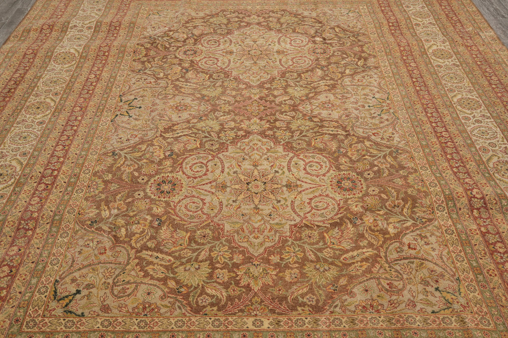 9.1 x 11.9 Great Rug Natural Wool Earthy Neutral Warm Colors Haji Jaili #PIX-805-24