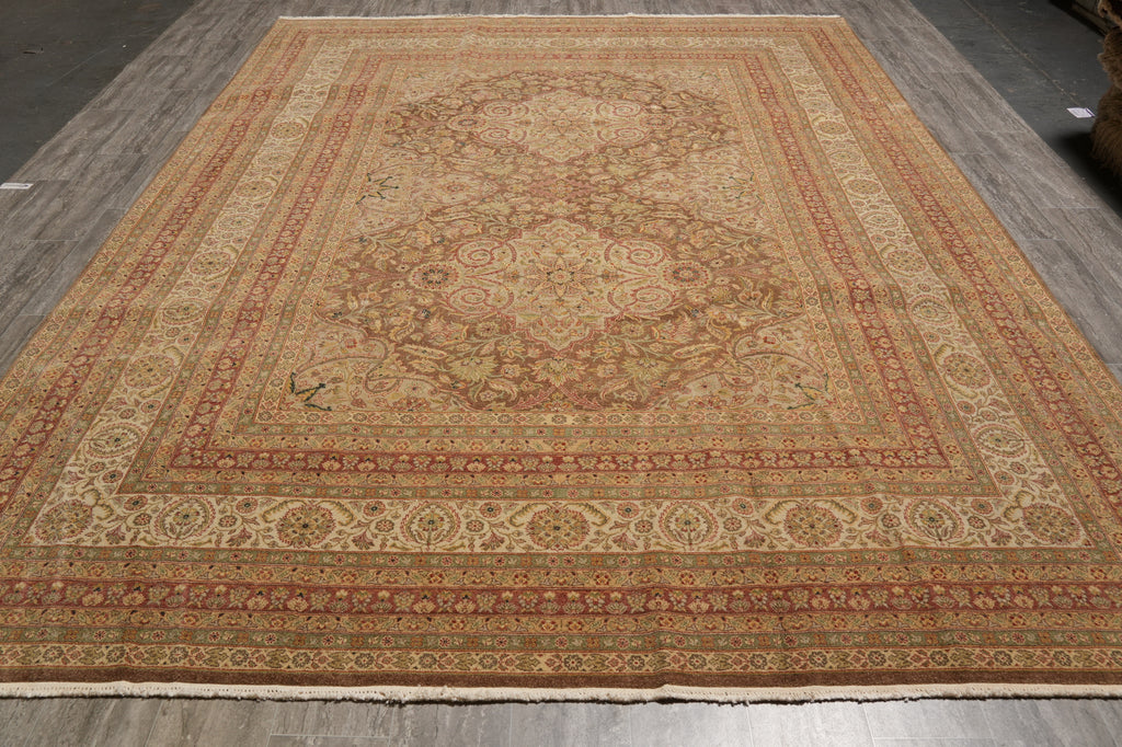 9.1 x 11.9 Great Rug Natural Wool Earthy Neutral Warm Colors Haji Jaili #PIX-805-24