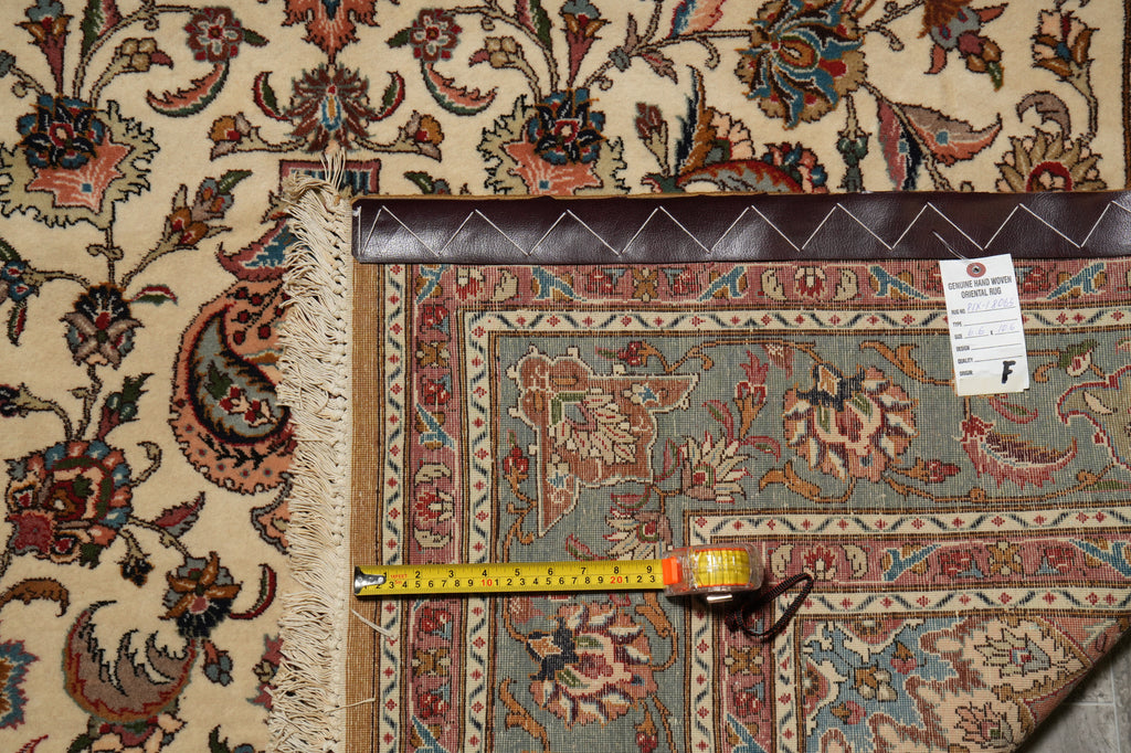 6.6 x 10.6 Authentic Quality Persian Handmade Iran Tabriz Rug 400 Kpsi - view 14