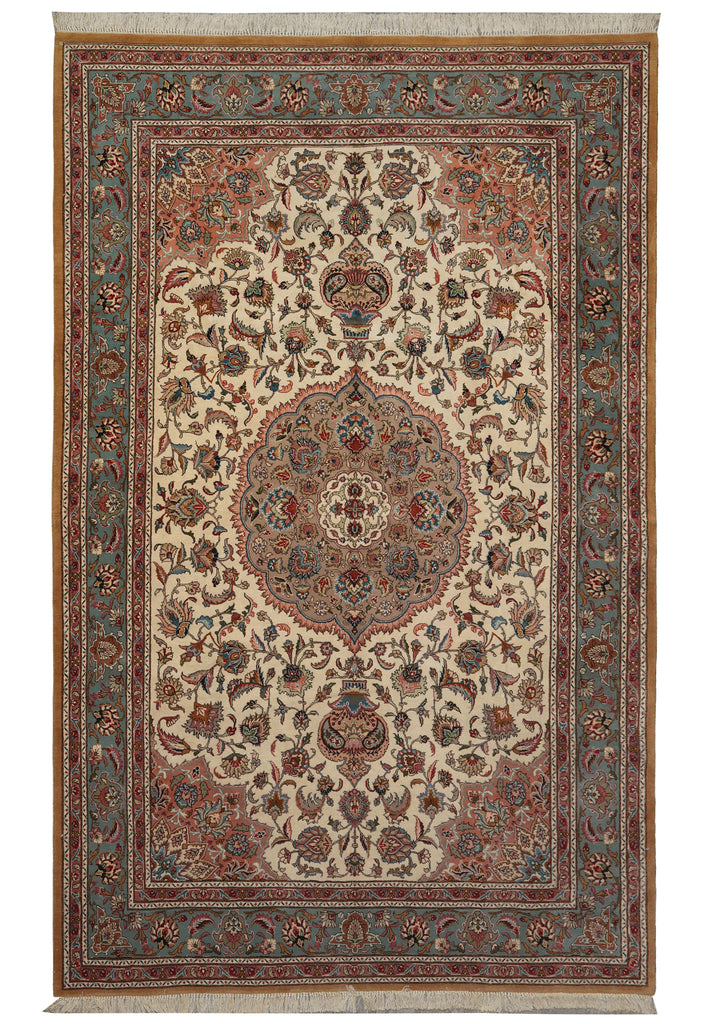 6.6 x 10.6 Authentic Quality Persian Handmade Iran Tabriz Rug 400 Kpsi
