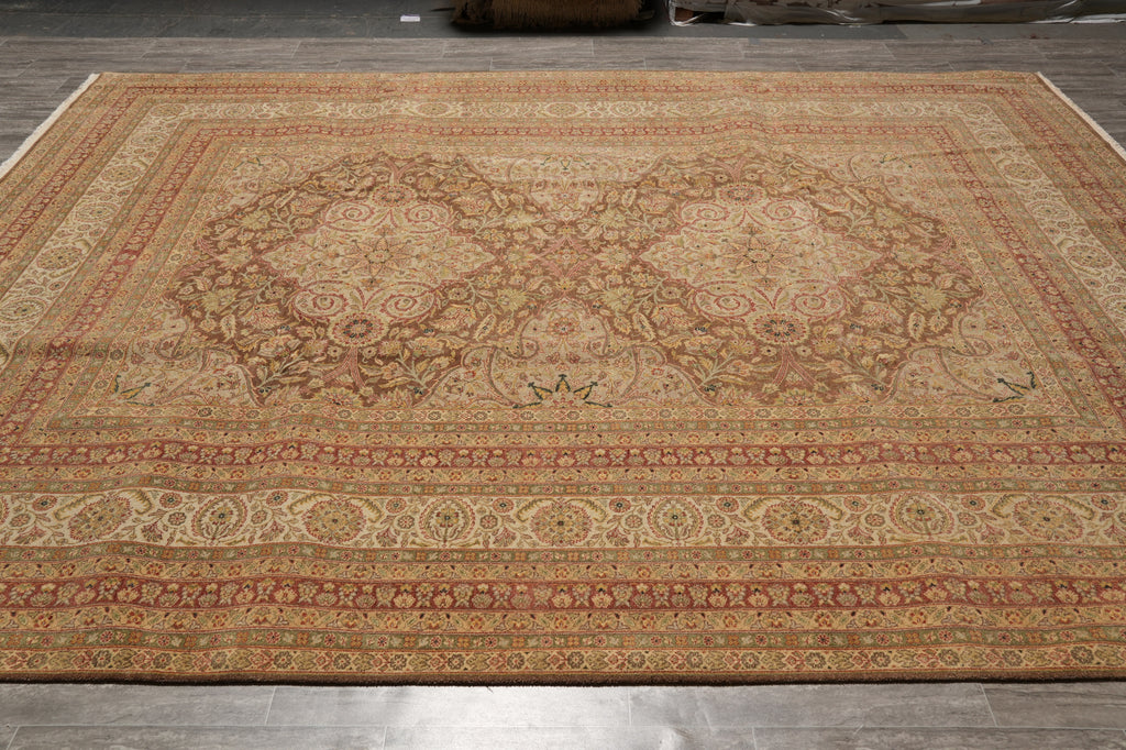 9.1 x 11.9 Great Rug Natural Wool Earthy Neutral Warm Colors Haji Jaili #PIX-805-24