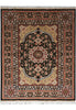 Load image into Gallery viewer, 4.6 x 6.6 Silk Rug Black #PIX-56972
