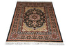 Load image into Gallery viewer, 4.6 x 6.6 Silk Rug Black #PIX-56972