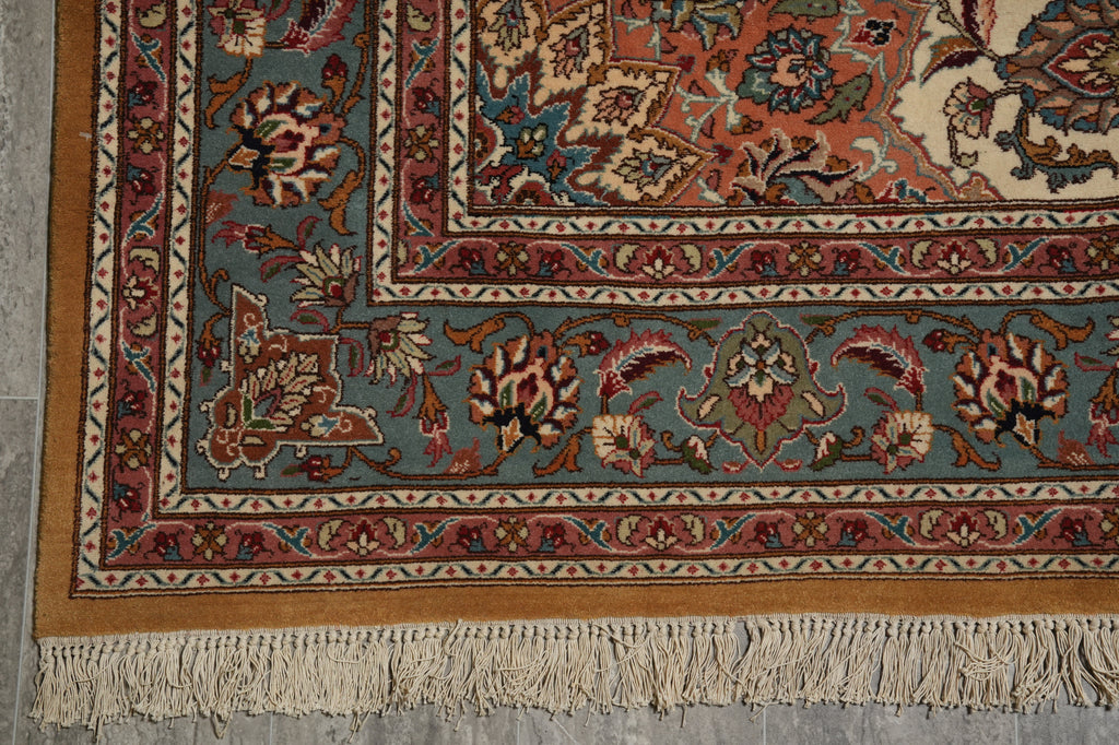 6.6 x 10.6 Authentic Quality Persian Handmade Iran Tabriz Rug 400 Kpsi - view 13