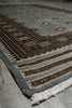 Load image into Gallery viewer, 4 x 6 Slate Blue Hand-Knotted Jaldar Bokhara Rug #F-3126