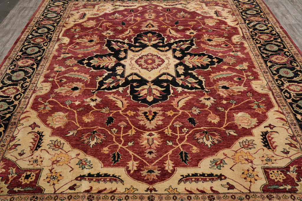 9 x 12 New Serapi Chobi Peshawar Rug #F-4485