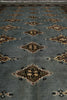 Load image into Gallery viewer, 4 x 6 Slate Blue Hand-Knotted Jaldar Bokhara Rug #F-3126