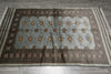 Load image into Gallery viewer, 4 x 6 Slate Blue Hand-Knotted Jaldar Bokhara Rug #F-3126