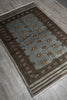 Load image into Gallery viewer, 4 x 6 Slate Blue Hand-Knotted Jaldar Bokhara Rug #F-3126