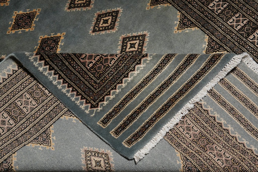 4.7 x 6.6 Bokhara Jaldar Rug Slate Blue #F-3127