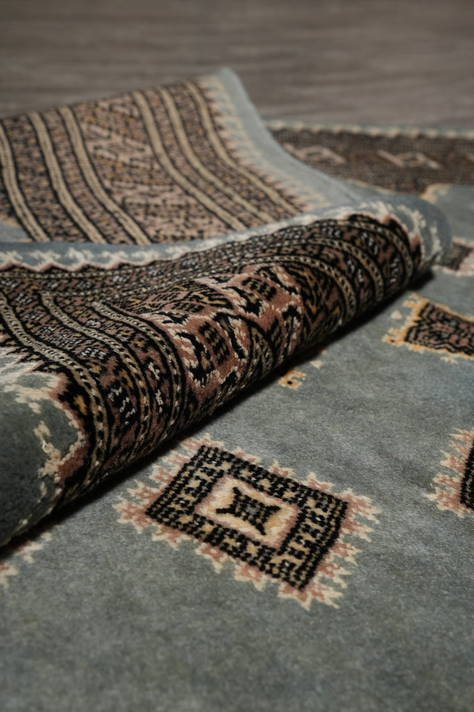 4.7 x 6.6 Bokhara Jaldar Rug Slate Blue #F-3127