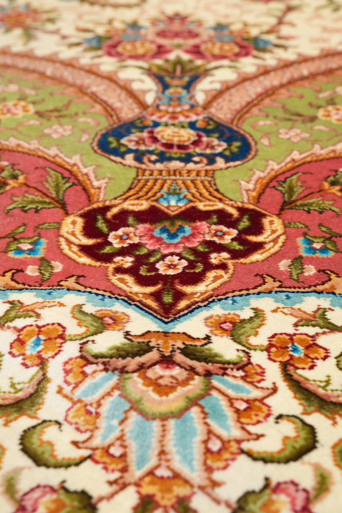 8 x 10 Lovely Silk Handmade Rug #PIX-58802