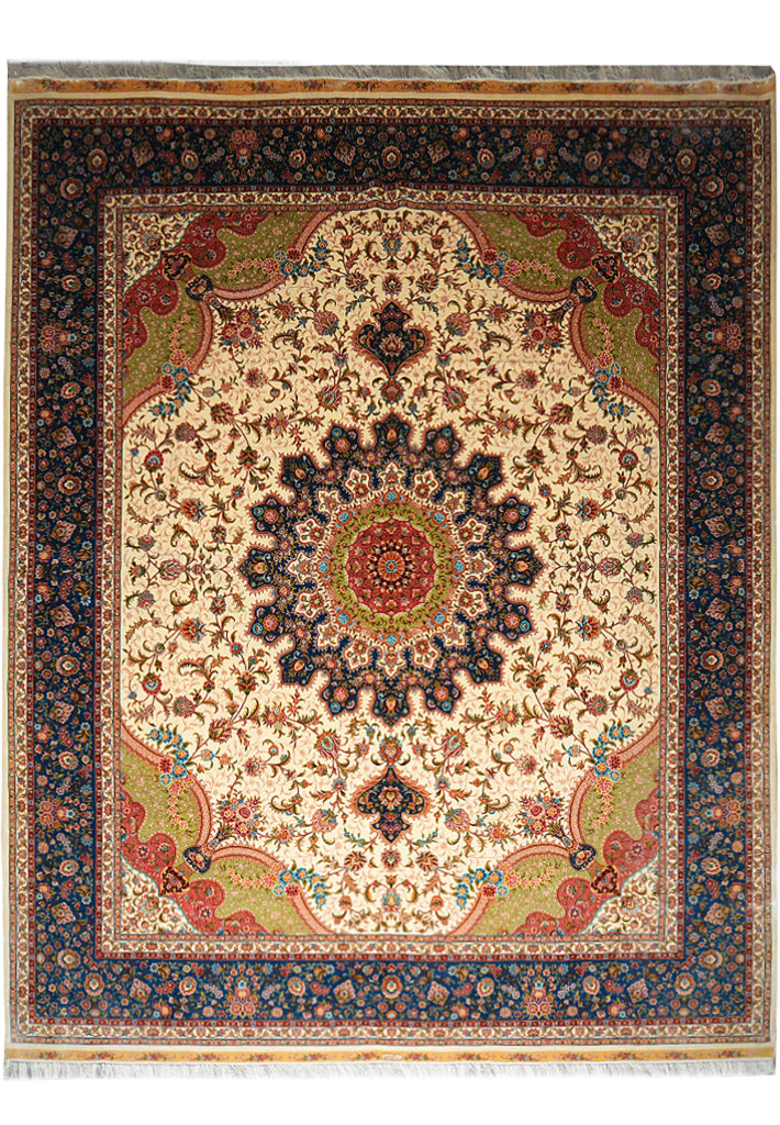 8 x 10 Lovely Silk Handmade Rug #PIX-58802