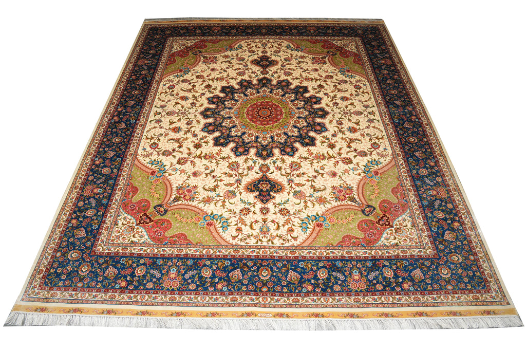 8 x 10 Lovely Silk Handmade Rug #PIX-58802