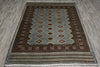 Load image into Gallery viewer, 4.7 x 6.6 Bokhara Jaldar Rug Slate Blue #F-3127