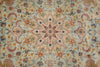Load image into Gallery viewer, 6 x 10 Blue Fine Persian Tabriz Rug Wool and Silk - view 6