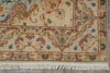 Load image into Gallery viewer, 6 x 10 Blue Fine Persian Tabriz Rug Wool and Silk - view 13