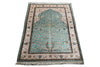Load image into Gallery viewer, 4 x 6 Silk Prayer Rug Turquoise #PIX-28633