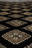 Load image into Gallery viewer, Close-up of a textured fabric with diamond pattern on a black background
