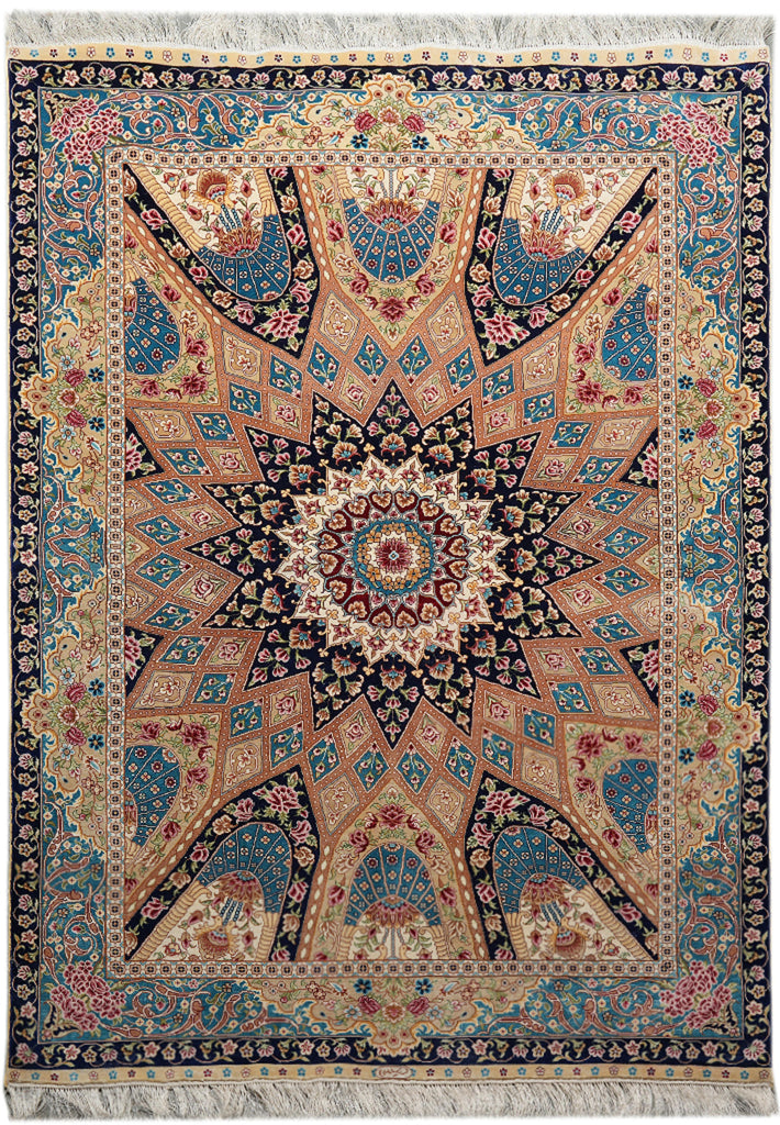 4 x 6  Dom Of Esfahan Silk Rug #PIX-56756