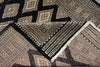Load image into Gallery viewer, 4 x 6 Black Hand-Knotted Jaldar Bokhara Wool Silk Touch #B-75634