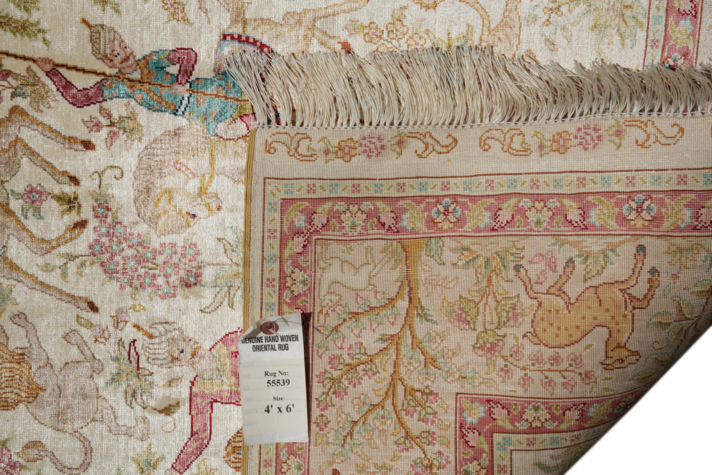 4 x 6 Hunting Silk Rug #PIX-55539