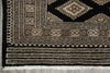 Load image into Gallery viewer, 4 x 6 Black Hand-Knotted Jaldar Bokhara Wool Silk Touch #B-75634