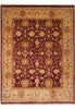 Load image into Gallery viewer, 9 x 11 Quality Handmade Area Rug BURGUNDY Organic Wool #F-4486