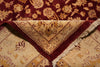 Load image into Gallery viewer, 9 x 11 Quality Handmade Area Rug BURGUNDY Organic Wool #F-4486