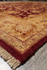 Load image into Gallery viewer, 9 x 11 Quality Handmade Area Rug BURGUNDY Organic Wool #F-4486