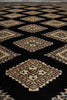 Load image into Gallery viewer, 4 x 6 Black Hand-Knotted Jaldar Bokhara Wool Silk Touch #B-75634