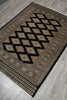 Load image into Gallery viewer, 4 x 6 Black Hand-Knotted Jaldar Bokhara Wool Silk Touch #B-75634